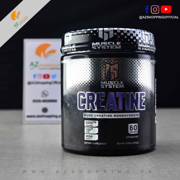 Muscle System – Creatine Pure Creatine Monohydrate – 60 Servings