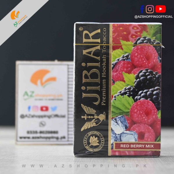 Jibiar Tobacco – Premium Hookah Tobacco Red Berry Mix Flavor – 50 gram