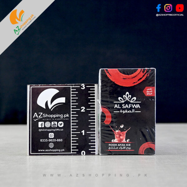 AL Safwa Tobacco – Authentic Flavored Molasses Hookah Rooh Afza Ice Flavor – 50 gram