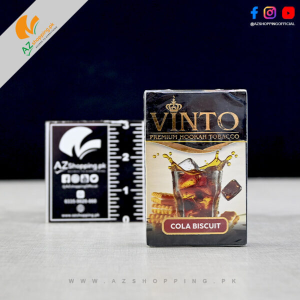 Vinto – Premium Hookah Tobacco Cola Biscuit Flavour – 50 Gram