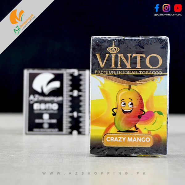 Vinto – Premium Hookah Tobacco Crazy Mango Flavour – 50 Gram