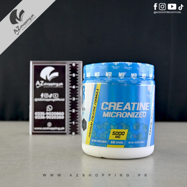 Muscle Rulz Micronized Creatine Powder 5000mg – 60 Servings (300g)