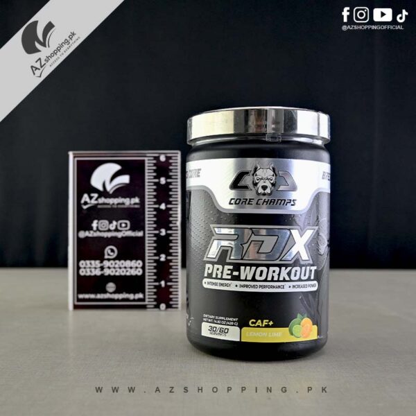 Core Champs RDX - Pre-Workout Powder– Lemon Lime 420g, 30/60 Servings