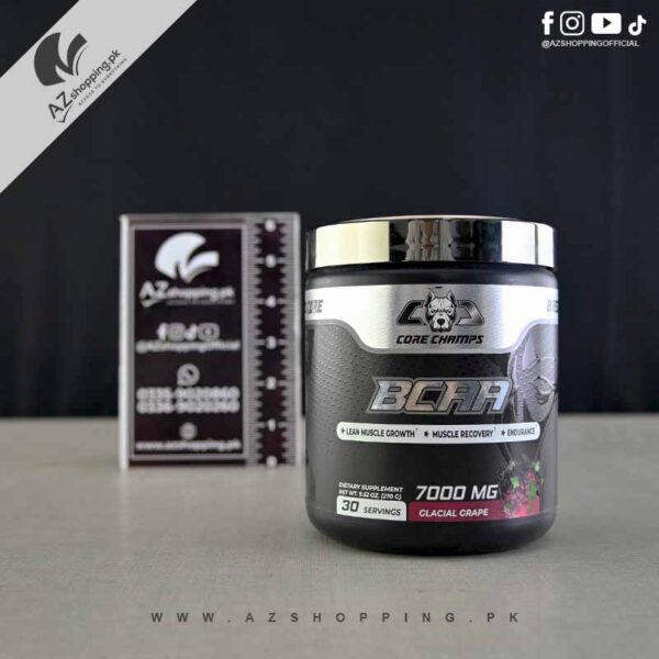 Core Champs - BCAA Powder Glacial Grape, 7000mg 30 Servings 270g