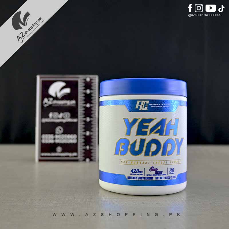 2 Yeah Buddy – Pre Workout Powder High Caffeine Energy Formula Sour Berry, - 30 Servings - Image 1
