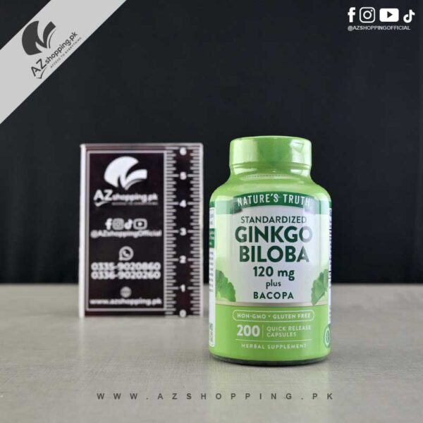 Nature's Truth - Ginkgo Biloba Plus Bacopa 100 Quick Release Capsules - 120 mg
