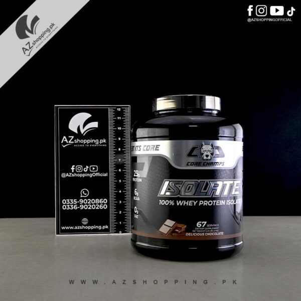 Core Champs - 100% Whey Protein Isolate Servings Delicious Chocolate - 2kg-67
