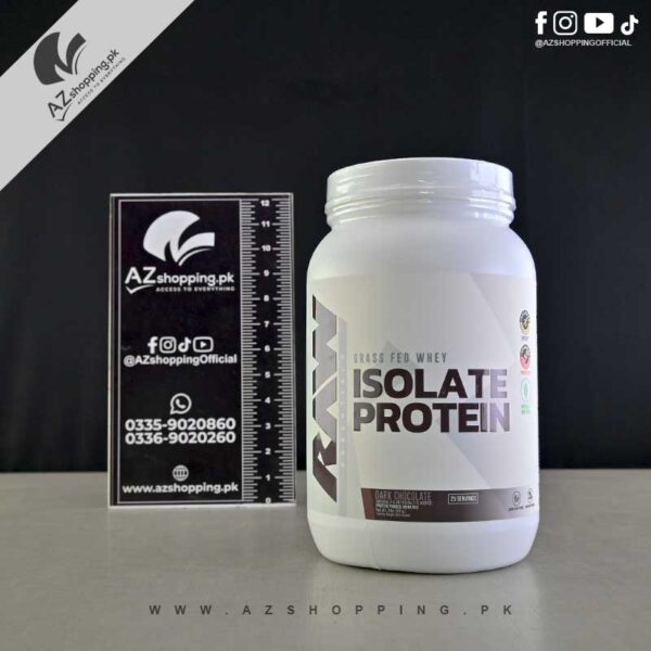Raw Nutrition - Essentials grass fed Whey Isolate Protein Dark Chocolate 2 lb 907g