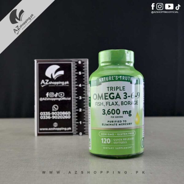 Nature's Truth - Triple Omega 3-6-9 Fish Flax Borage 60 Quick Release Softgels
