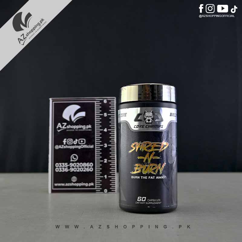 2 Core Champs - Shred-N-Burn Weight Management & Energy Supplement 60 Capsules - Image 1