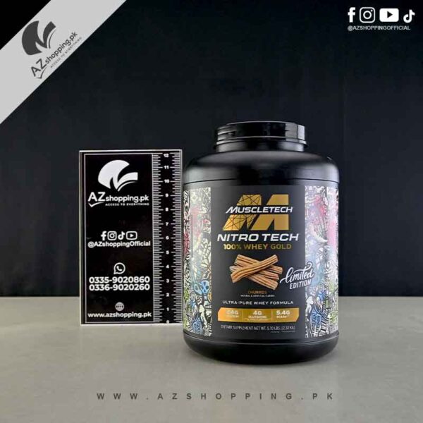 MuscleTech - Nitro-Tech 100% Whey Gold Protein Powder Churros Flavor 5.10 lbs / 2.32 kg