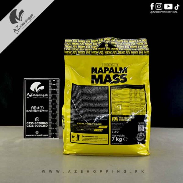 FA Xtreme - Napalm Mass Chocolate Flavour High Protein & Carb Formula for Muscle Growth, 7kg